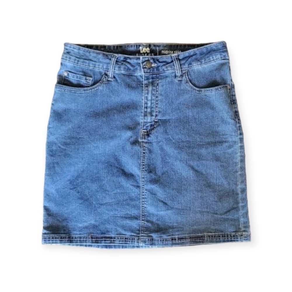 Riders by Lee Midrise denim jean skirt Size 12
